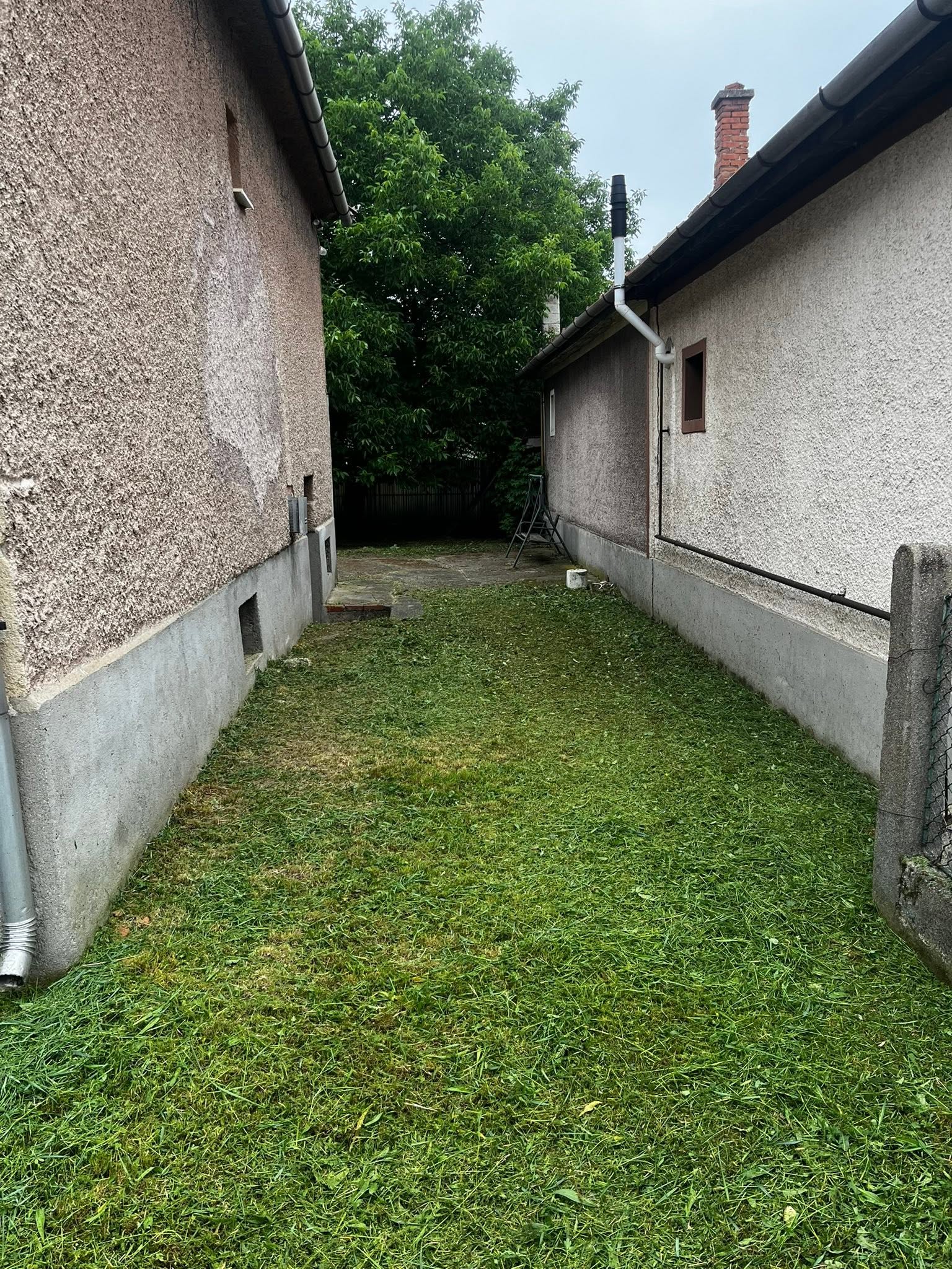 Kertsáv rendben tartása társasházi udvaron